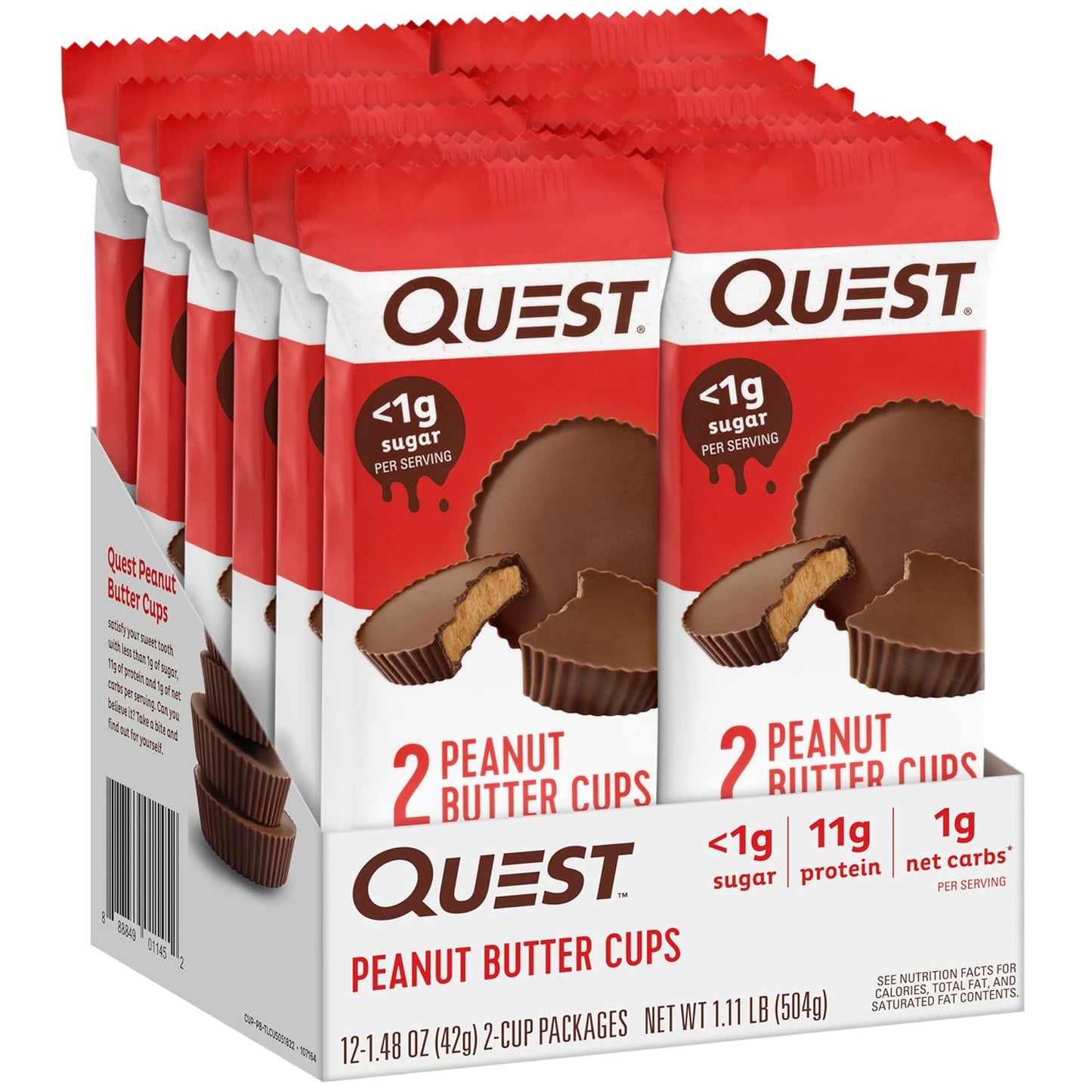 Quest Nutrition Peanut Butter Cups, Low Carb, Gluten Free, Keto Friendly