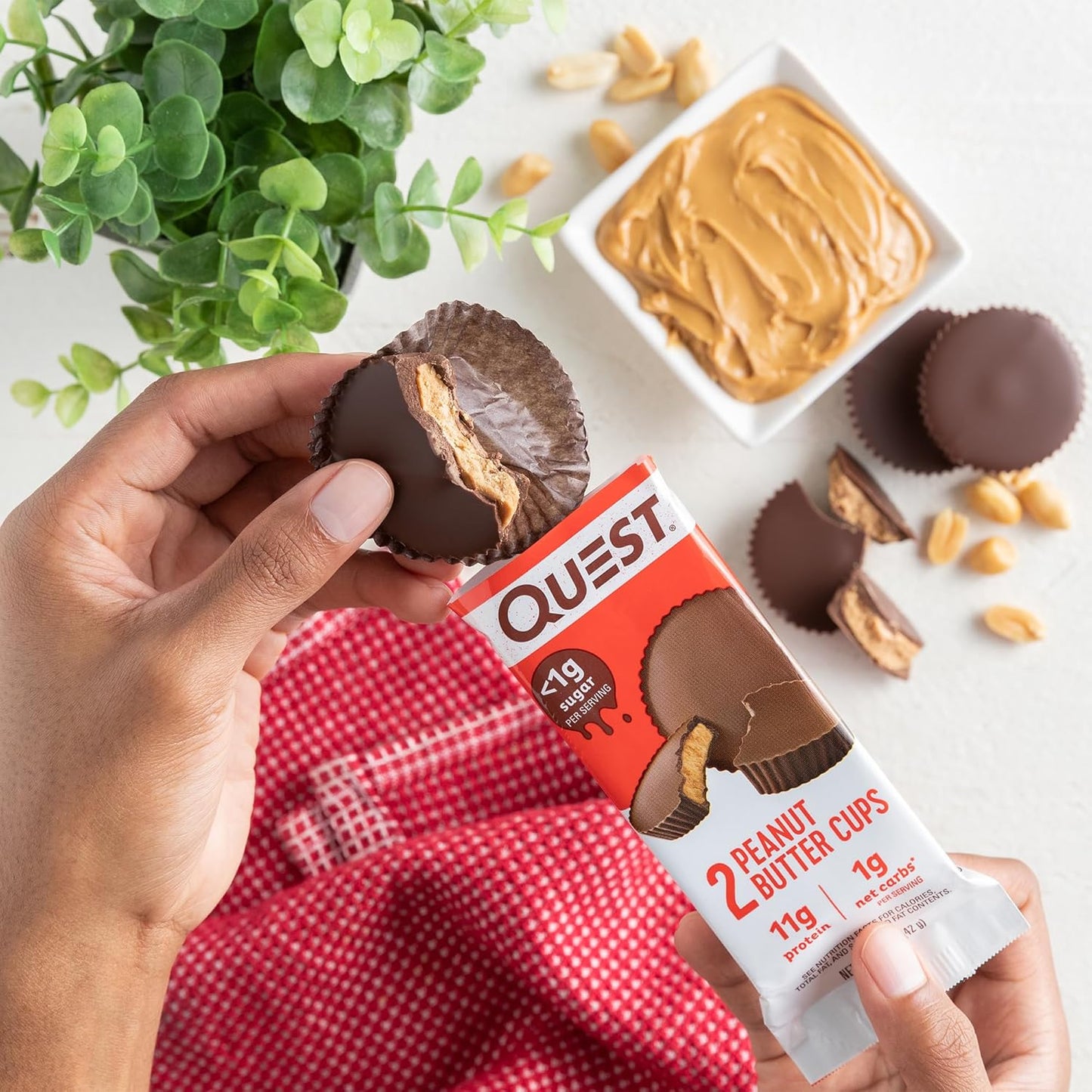 Quest Nutrition Peanut Butter Cups, Low Carb, Gluten Free, Keto Friendly