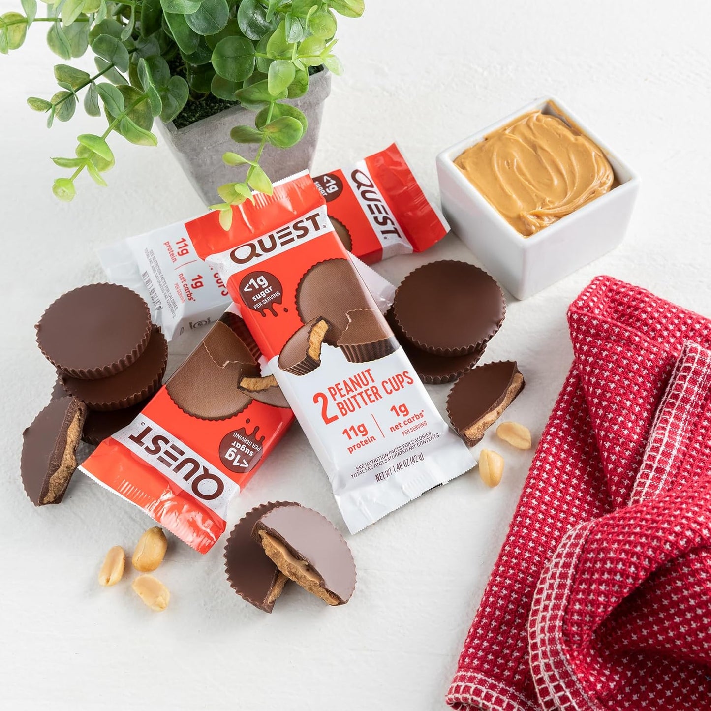 Quest Nutrition Peanut Butter Cups, Low Carb, Gluten Free, Keto Friendly